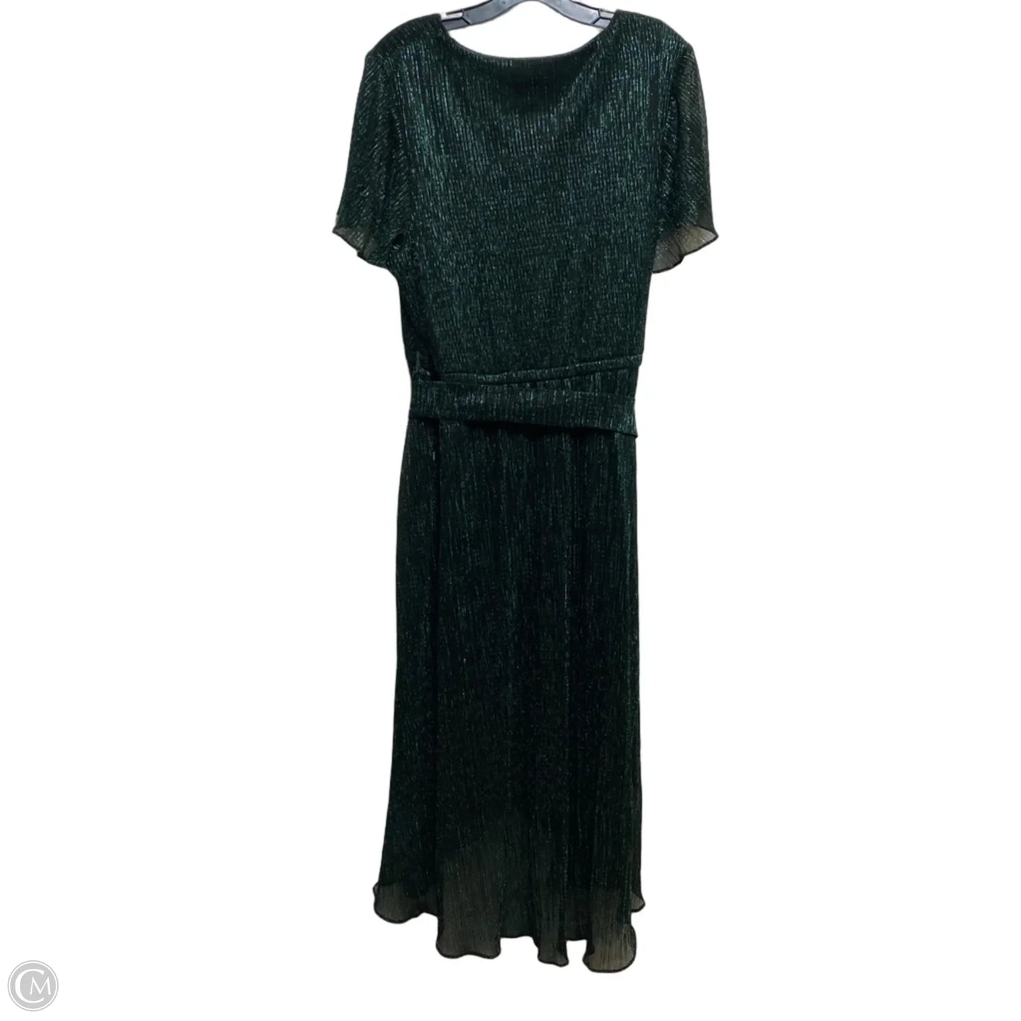 Dress Casual Midi By Sandra Darren In Green, Size: 2x