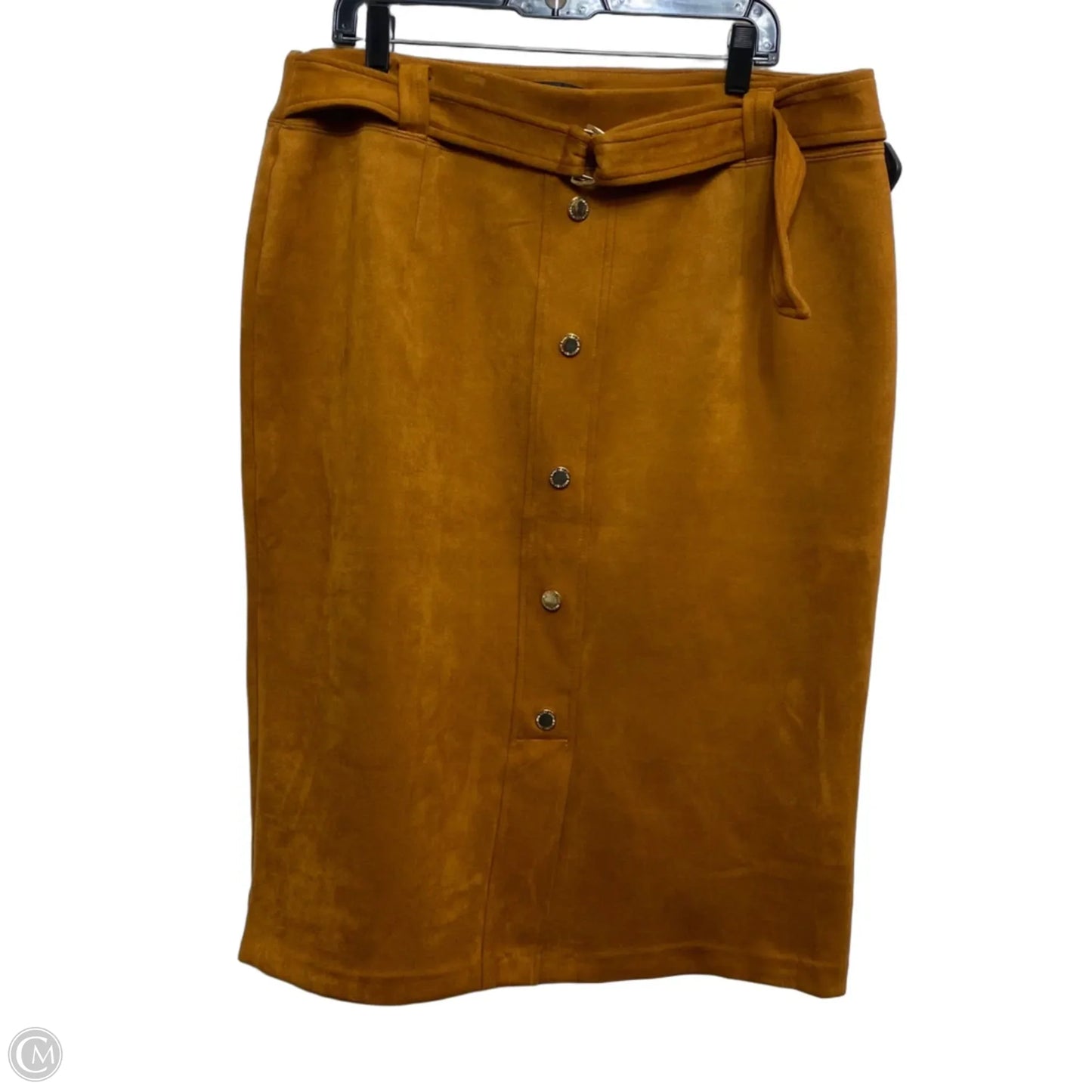 Skirt Midi By Marc New York In Brown, Size: 3x