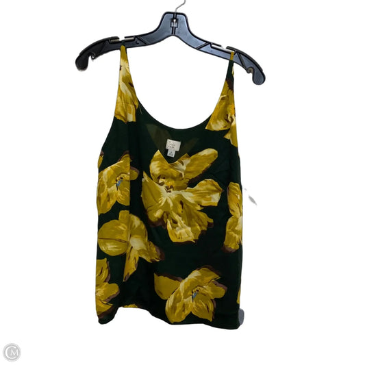 Top Sleeveless By A New Day In Green & Yellow, Size: S
