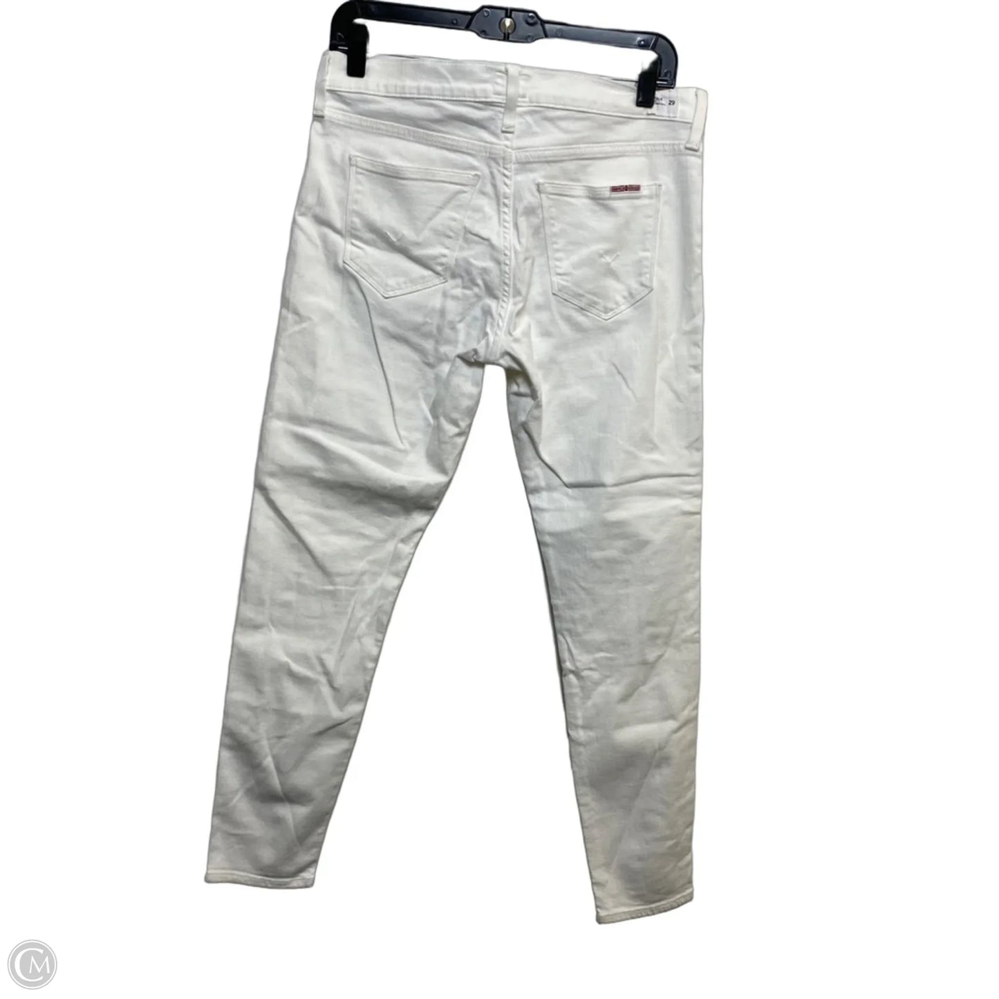 Jeans Skinny By Hudson In White Denim, Size: 8