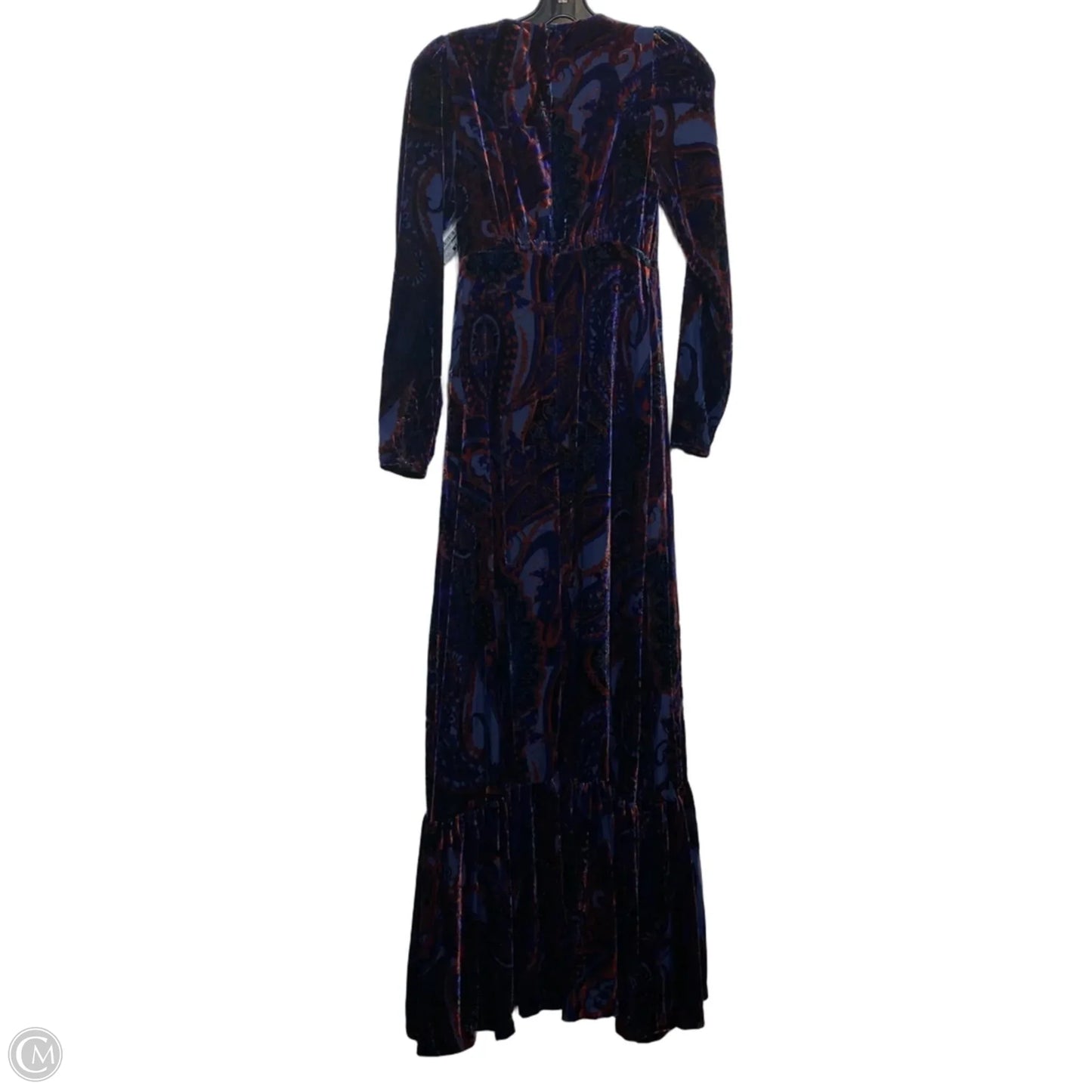 Dress Casual Maxi By Anthropologie In Blue & Purple, Size: Xxs