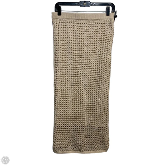 Skirt Midi By Steve Madden In Tan, Size: M