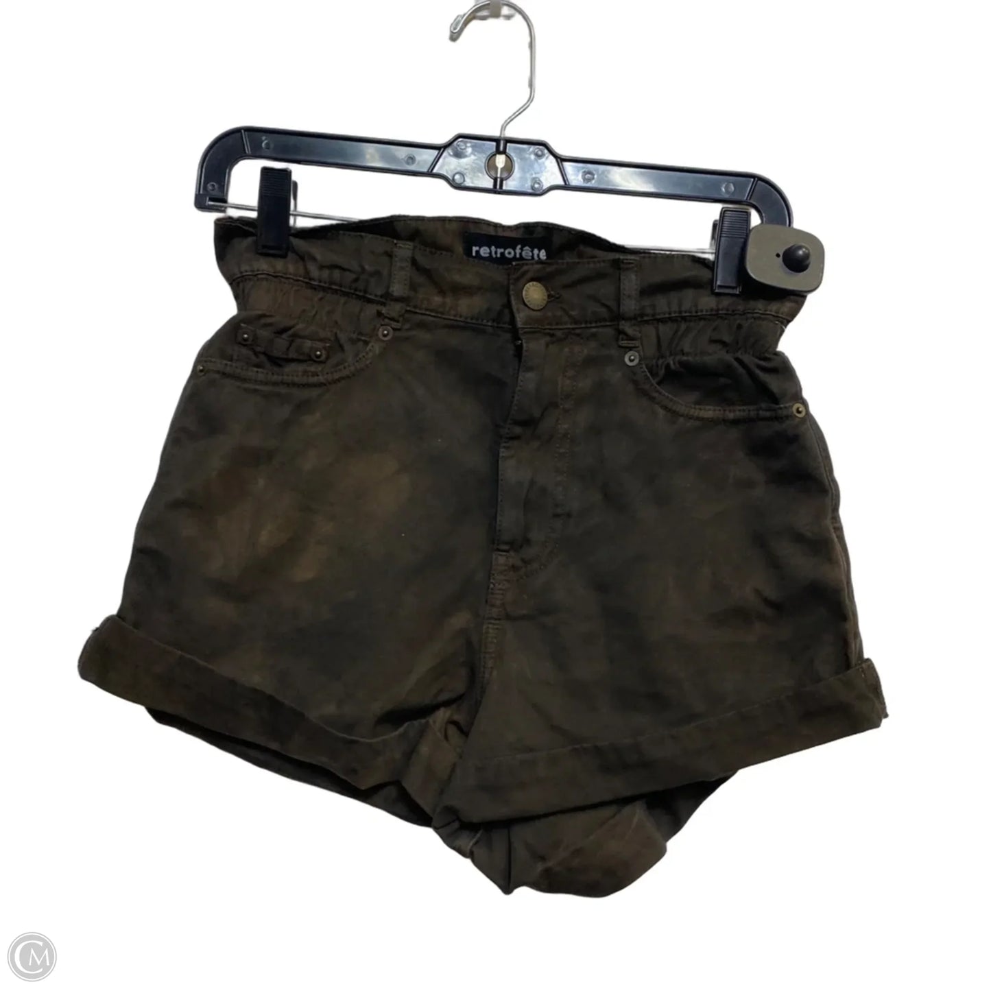 Shorts By Retrofete In Brown Denim, Size: 0