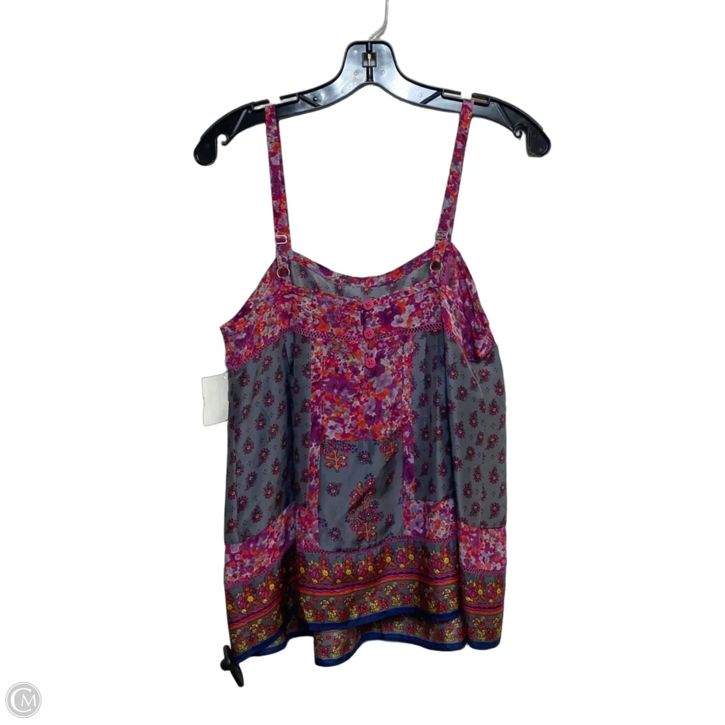 Top Sleeveless By Rebecca Taylor In Grey & Purple, Size: Xs