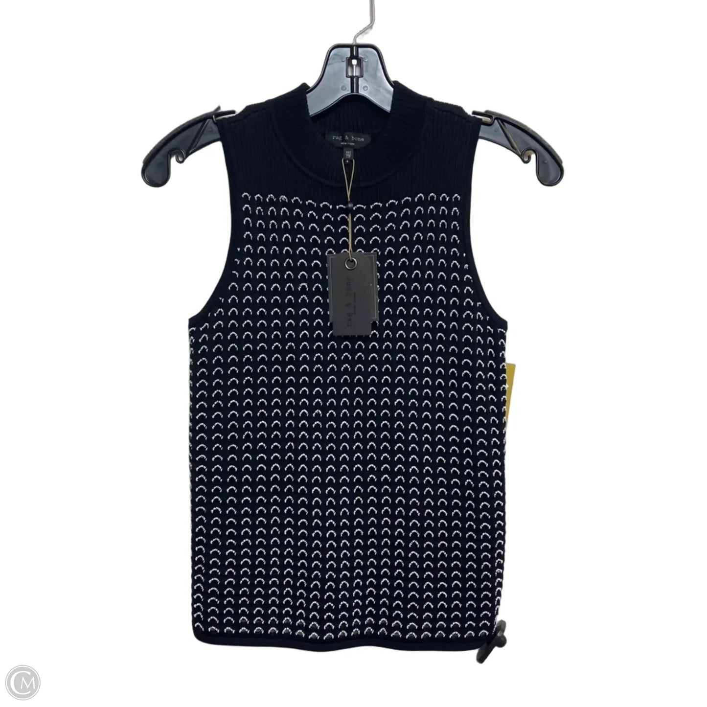 Top Sleeveless Designer By Rag And Bone In Black, Size: Xxs