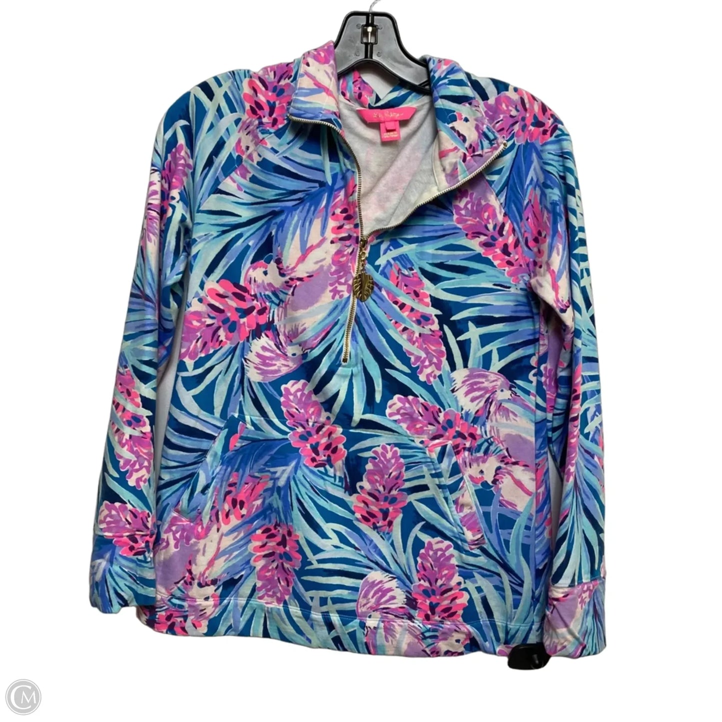 Sweatshirt Designer By Lilly Pulitzer In Blue & Pink, Size: S