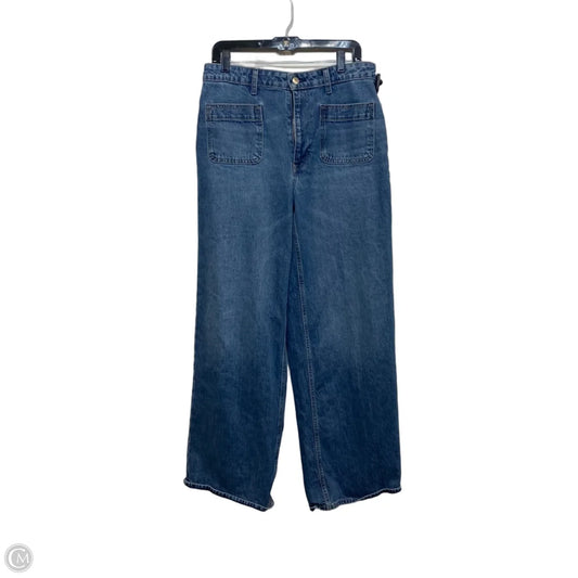 Jeans Wide Leg By Free Assembly In Blue Denim, Size: 12