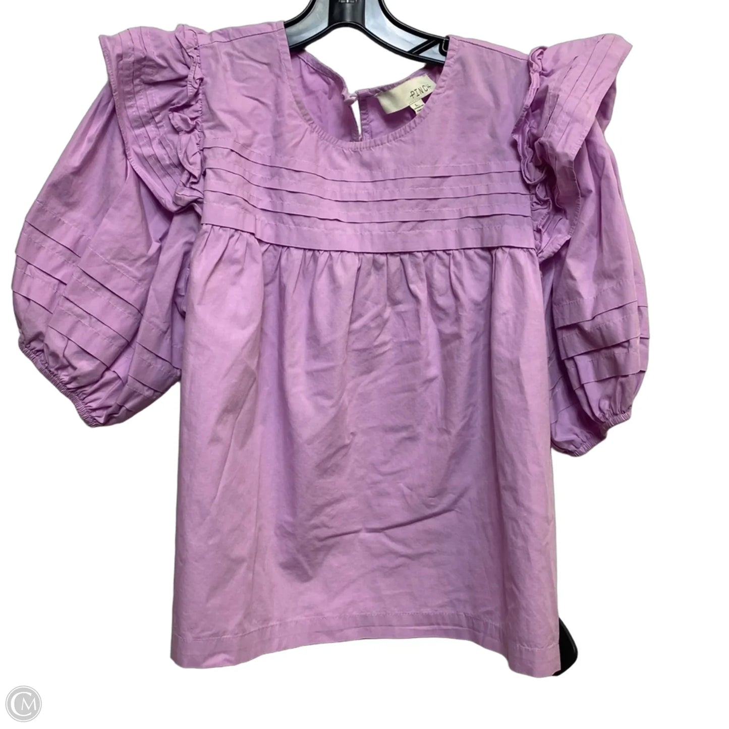 Top Short Sleeve By Pinch In Purple, Size: L