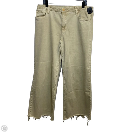 Jeans Wide Leg By Kut In Tan Denim, Size: 14