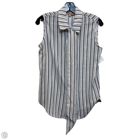 Top Sleeveless By Philosophy In Striped Pattern, Size: S