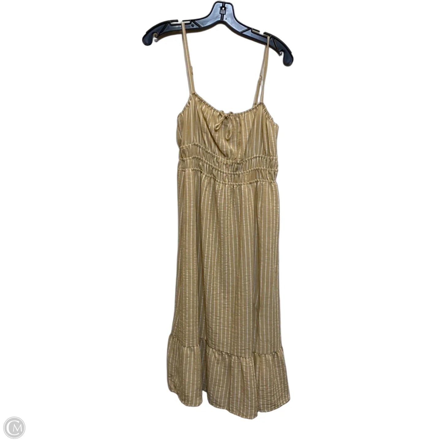 Dress Casual Midi By June & Hudson In Tan, Size: M
