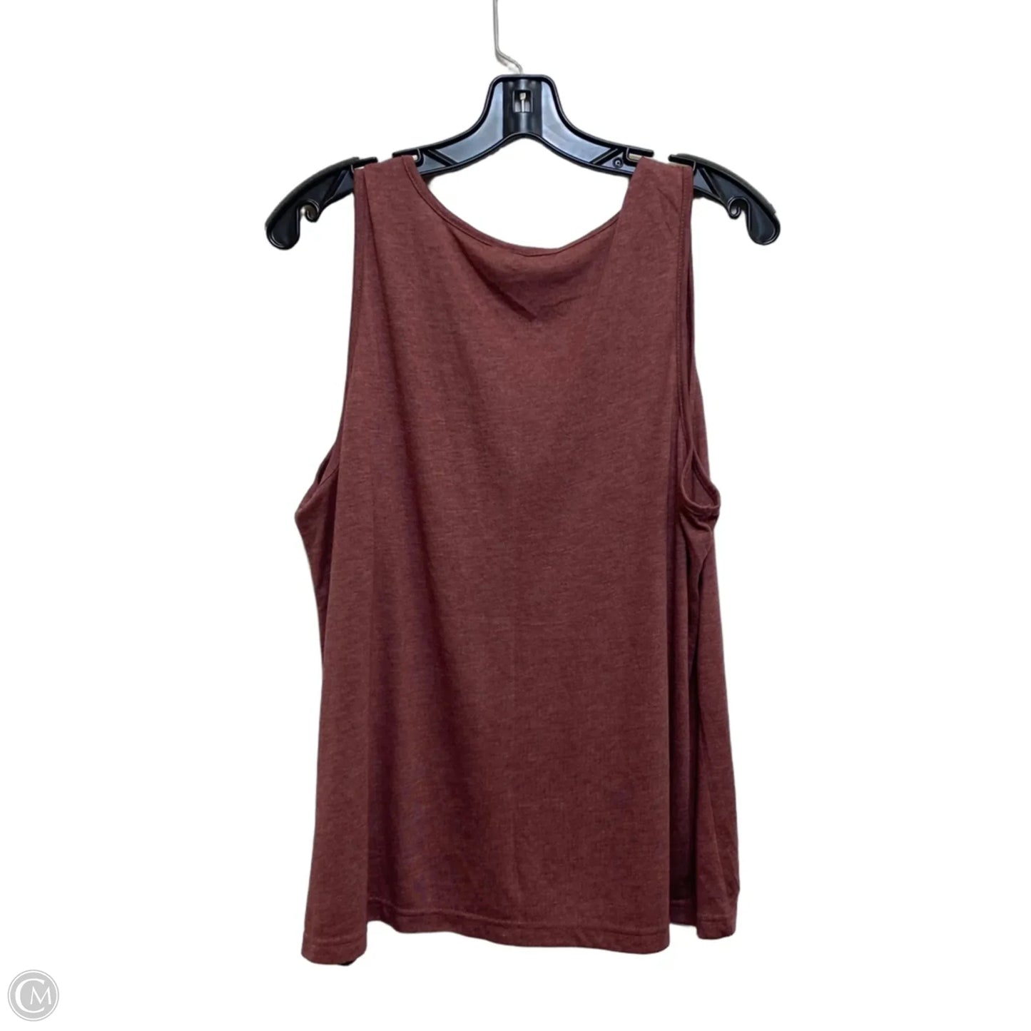 Top Sleeveless By Shein In Red, Size: 1x