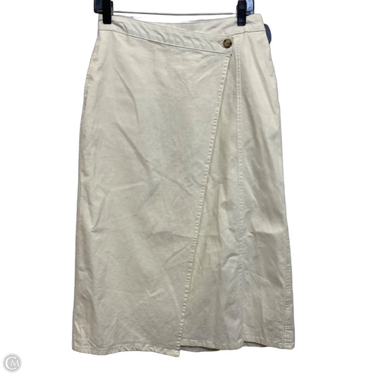 Skirt Midi By Universal Thread In Cream, Size: Xs
