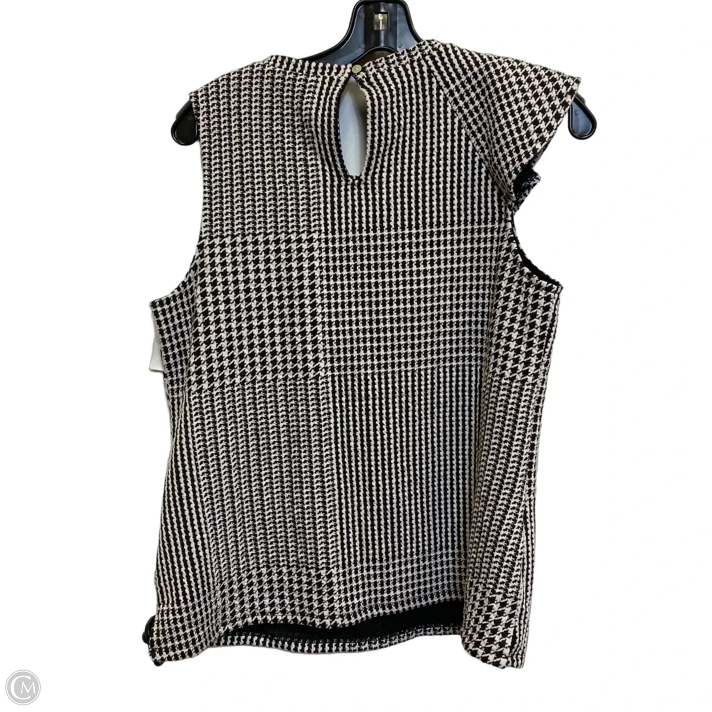 Top Sleeveless By Dolan Left Coast In Black & White, Size: S