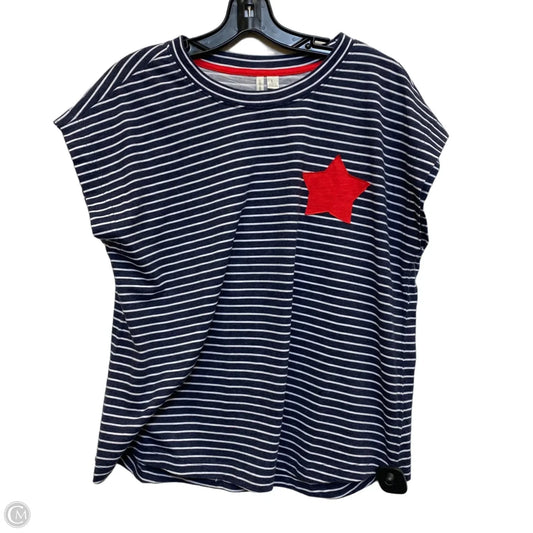 Top Sleeveless By Cato In Blue, Size: L