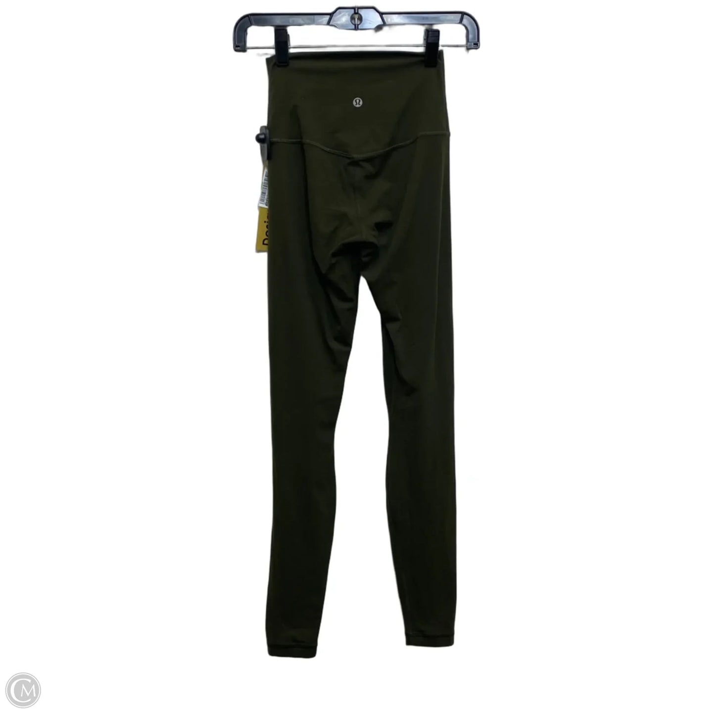 Athletic Leggings Designer By Lululemon In Green, Size: Xs