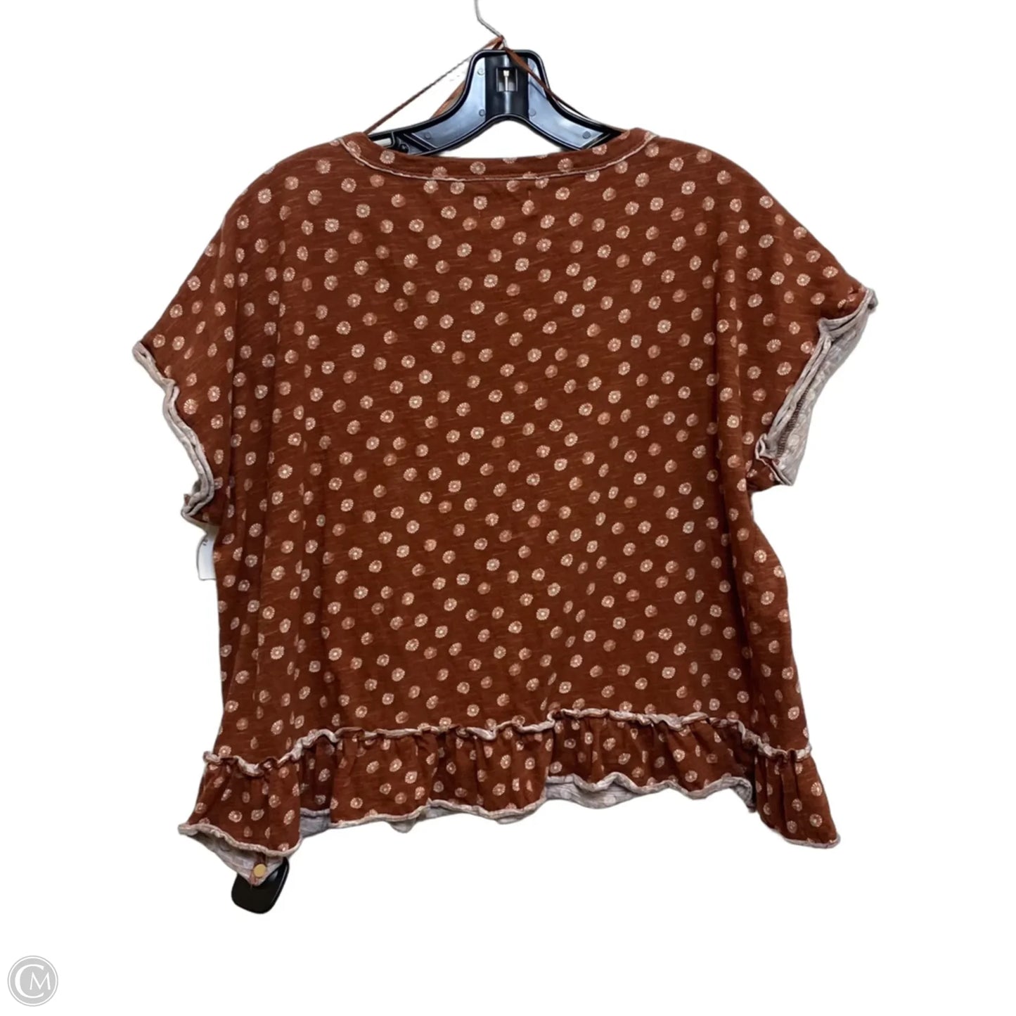 Top Sleeveless By Wonderly In Brown, Size: L