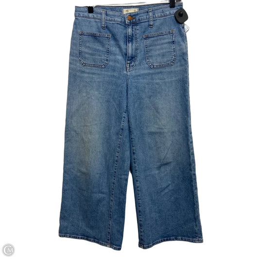 Jeans Cropped By Madewell In Blue Denim, Size: 8