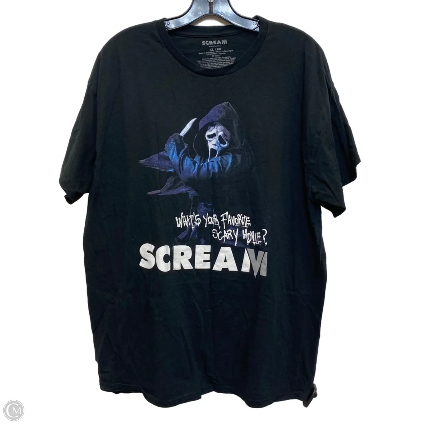 Top Short Sleeve Basic By Scream In Black, Size: Xl