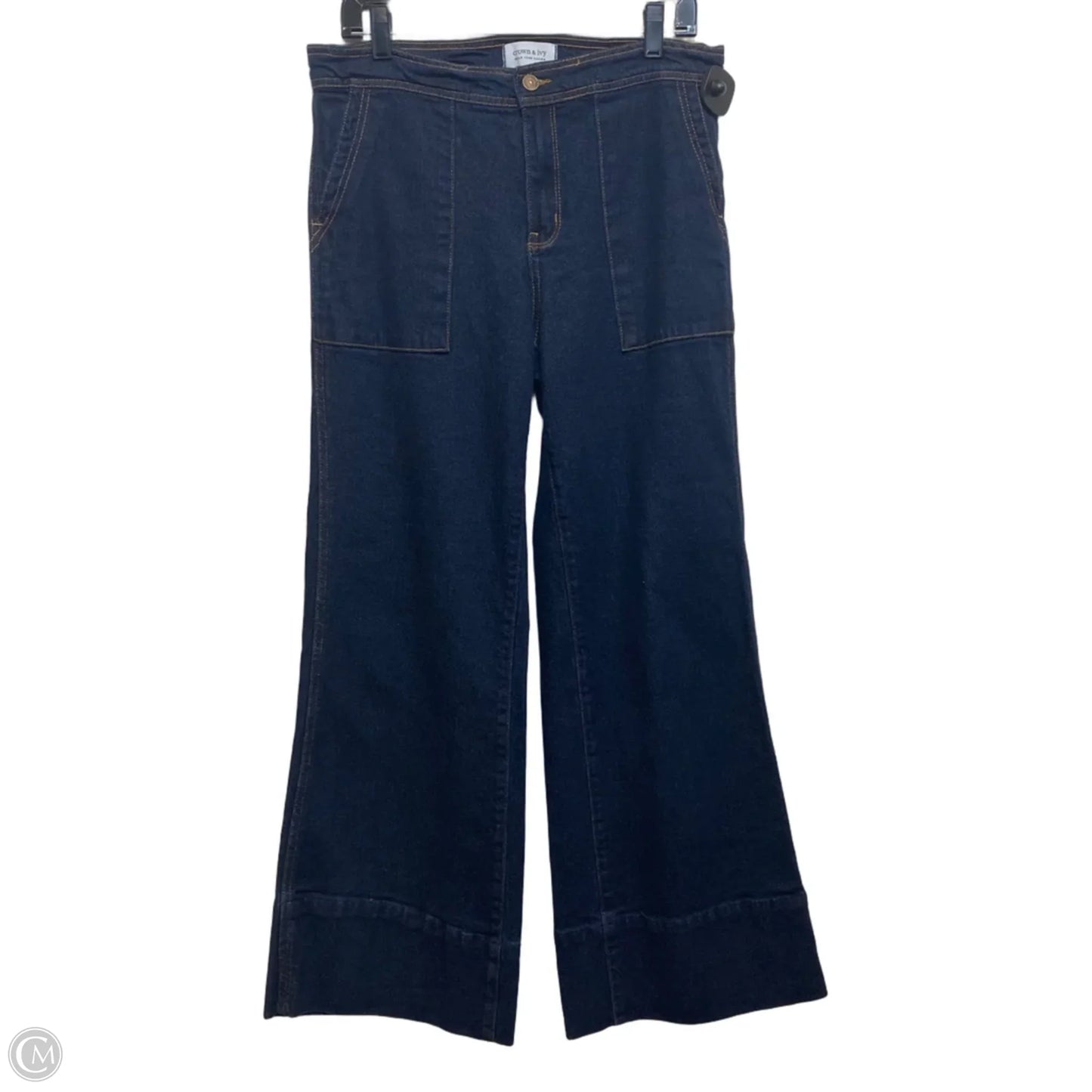 Jeans Wide Leg By Crown And Ivy In Blue Denim, Size: 8