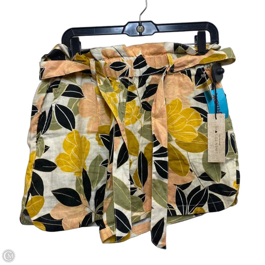 Shorts By Rachel Zoe In Orange & Yellow, Size: L