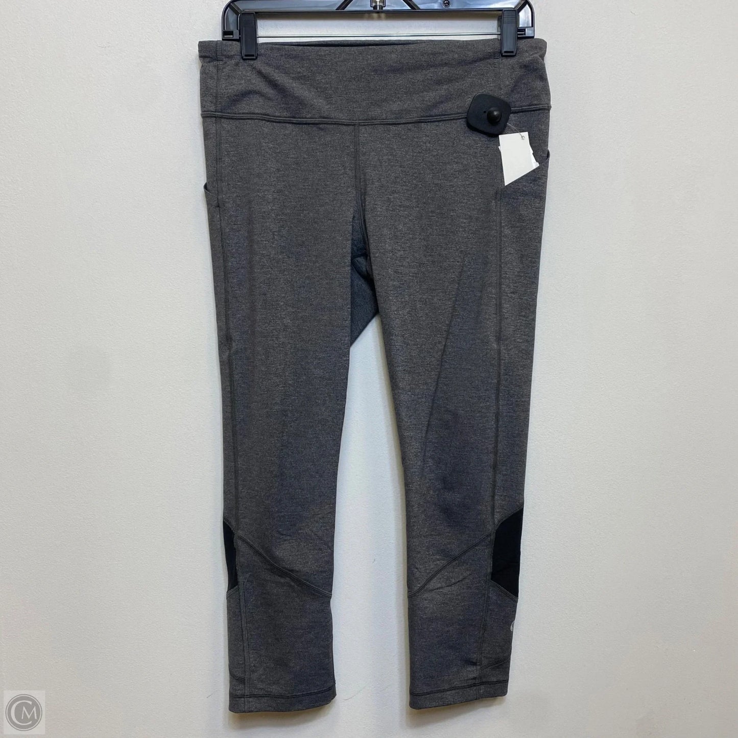 Athletic Leggings Capris Designer By Lululemon In Grey, Size: M