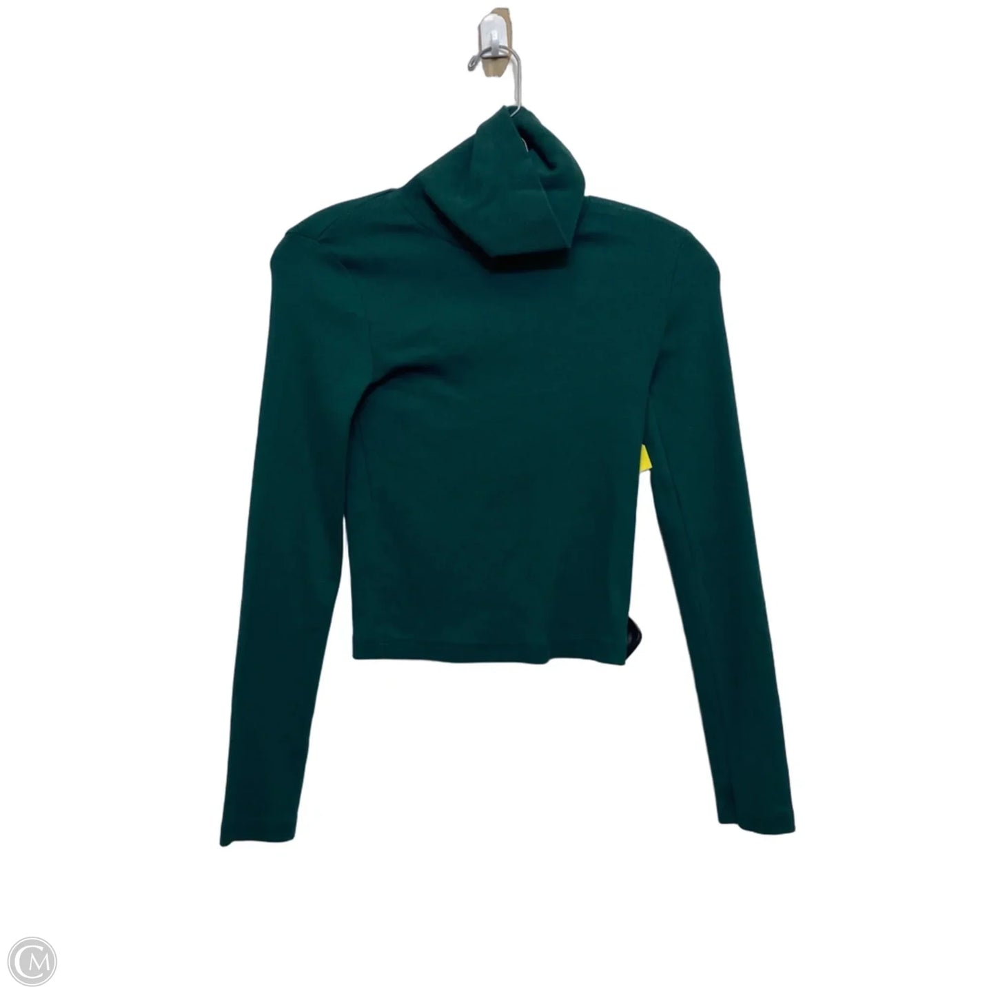 Top Long Sleeve Basic By Zara In Green, Size: Xs