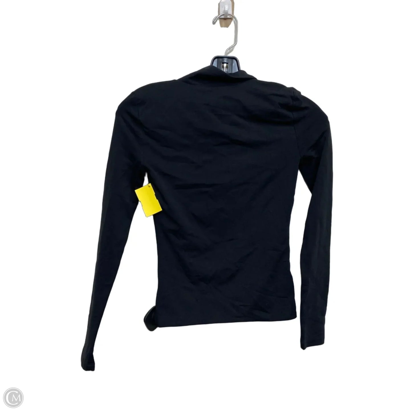 Athletic Top Long Sleeve Collar By Babaton In Black, Size: Xxs