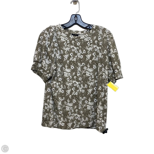 Top Short Sleeve By Ann Taylor In Green, Size: L