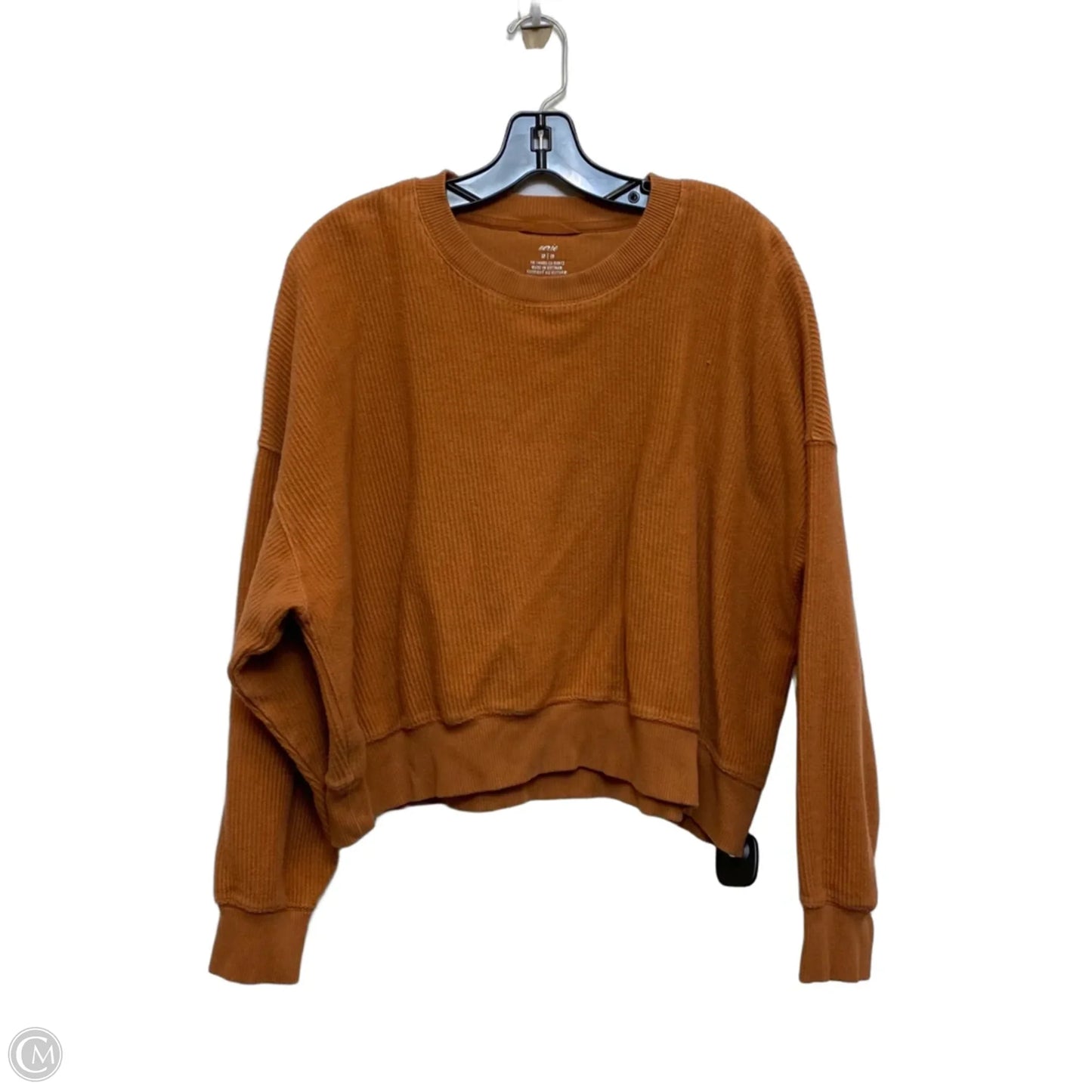 Top Long Sleeve By Aerie In Orange, Size: M