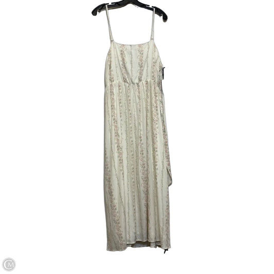 Dress Casual Maxi By Celebrity Pink In Cream, Size: Xxl