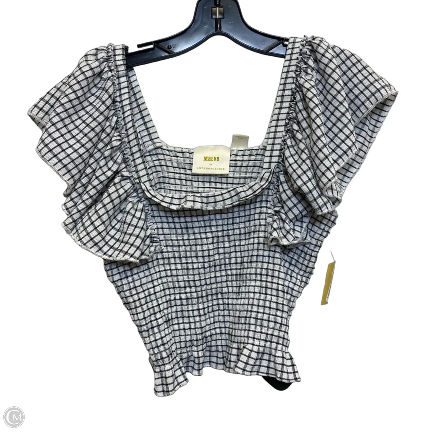 Top Sleeveless By Maeve In Black & White, Size: S