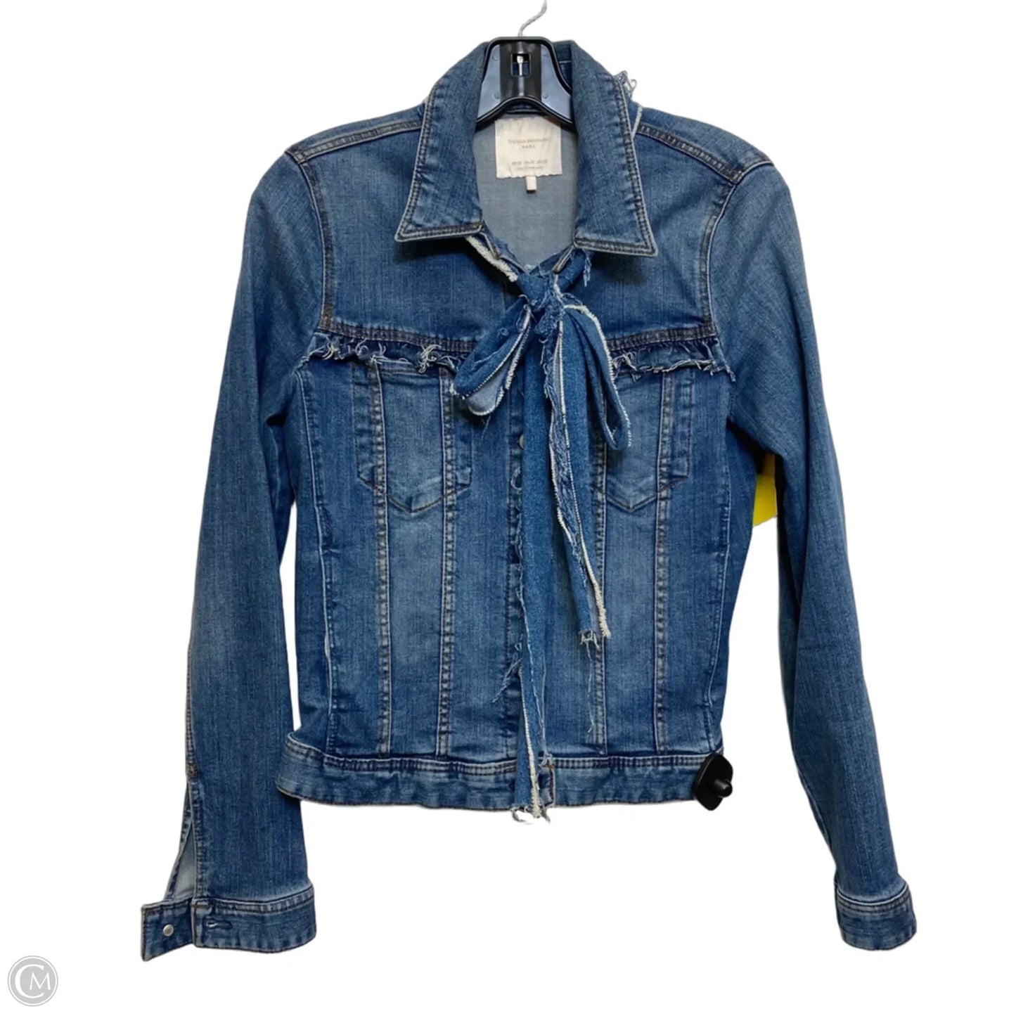 Jacket Denim By Zara In Blue Denim, Size: M