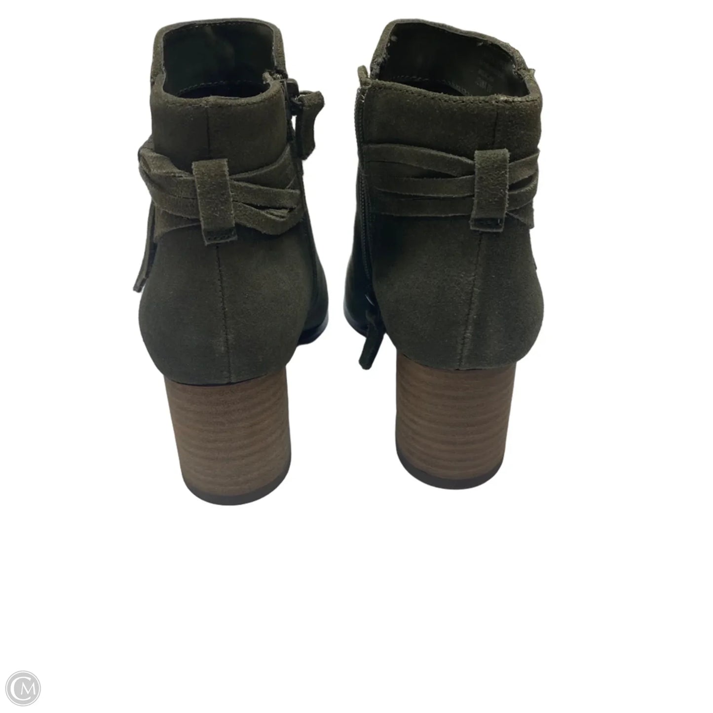 Boots Ankle Heels By Violet & Red In Green, Size: 6
