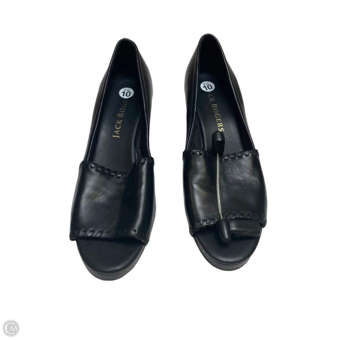 Sandals Designer By Jack Rogers In Black, Size: 10