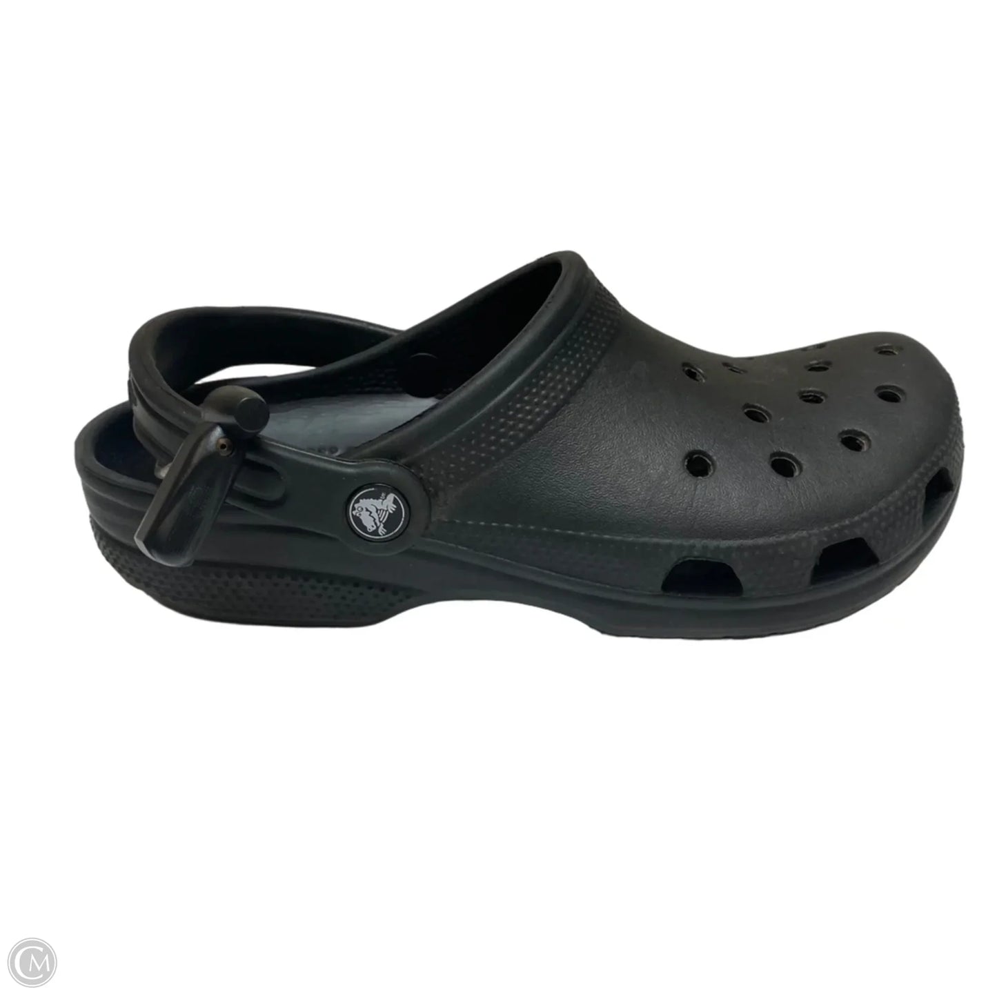 Shoes Flats By Crocs In Black, Size: 8