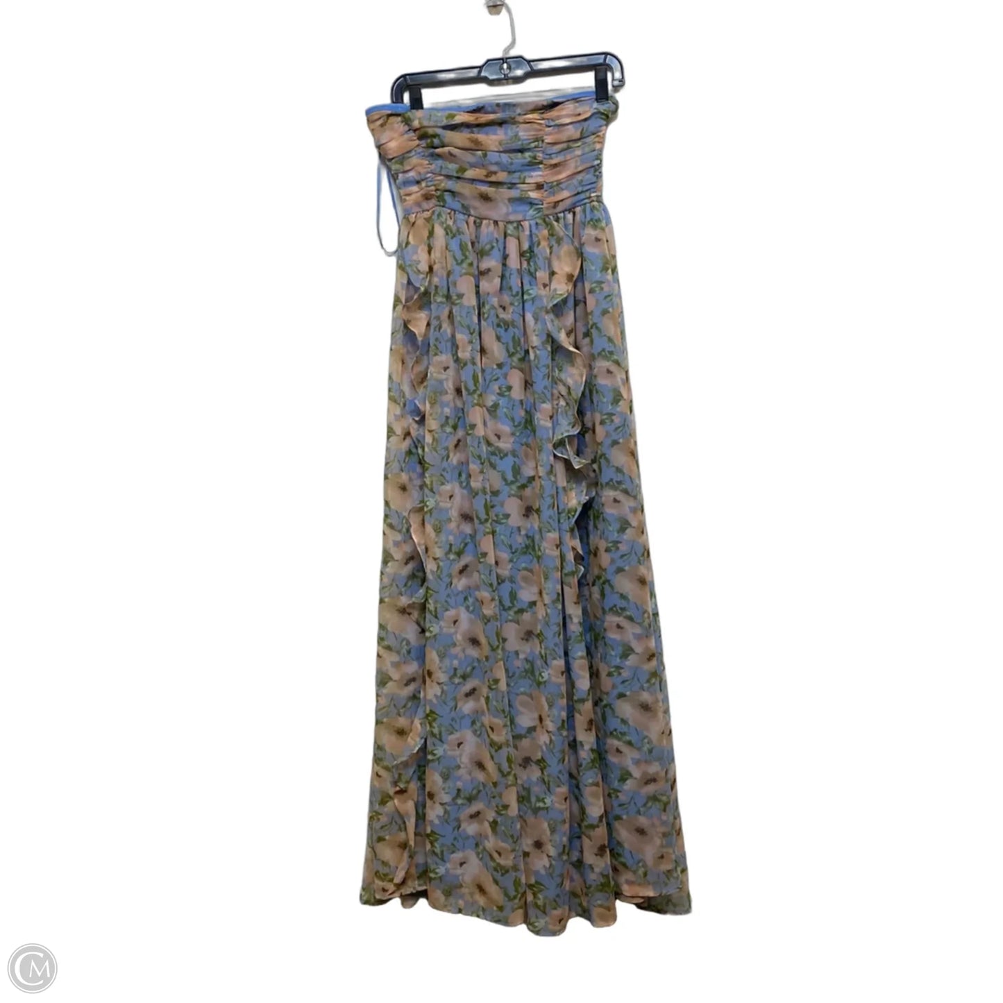 Dress Party Long By Fashion Nova In Blue & Pink, Size: M