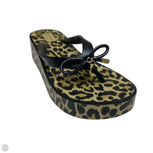 Sandals Designer By Kate Spade In Animal Print, Size: 7