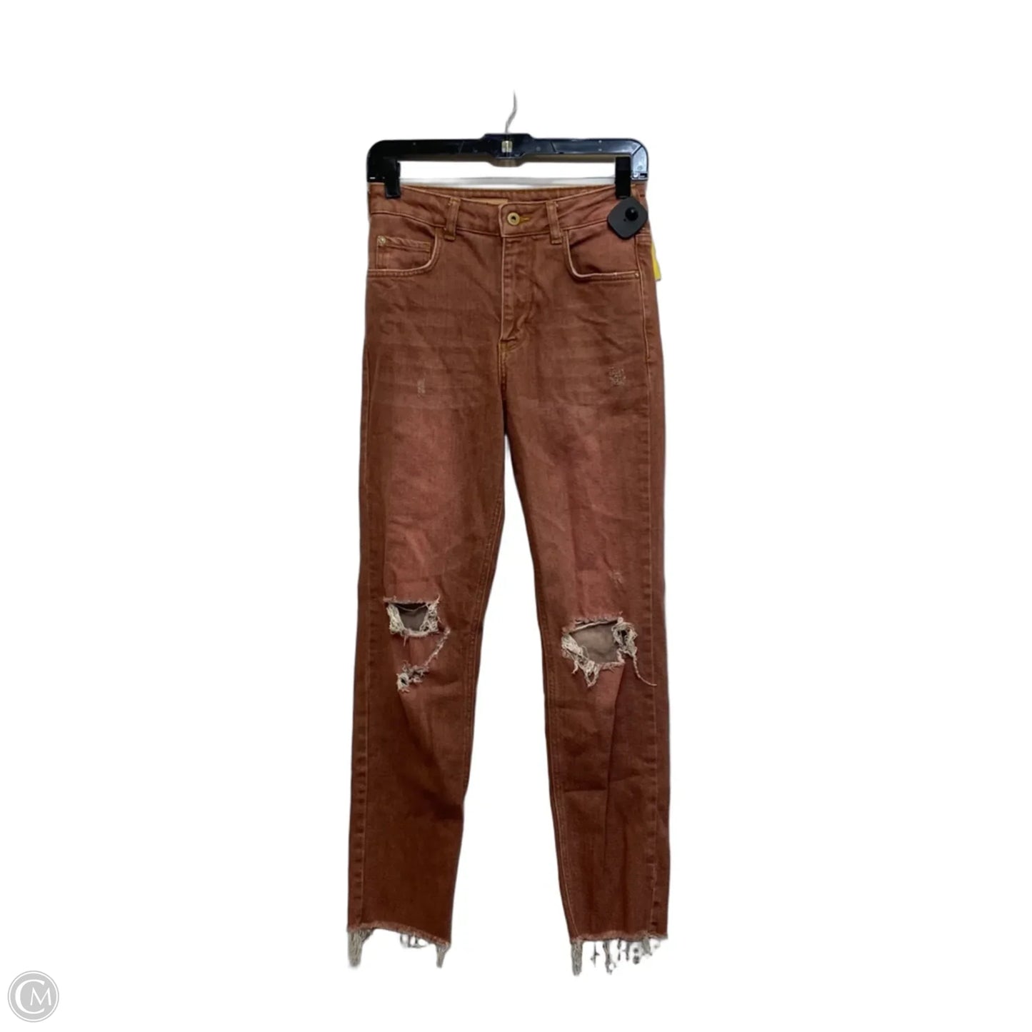 Jeans Straight By Pilcro In Pink Denim, Size: 0