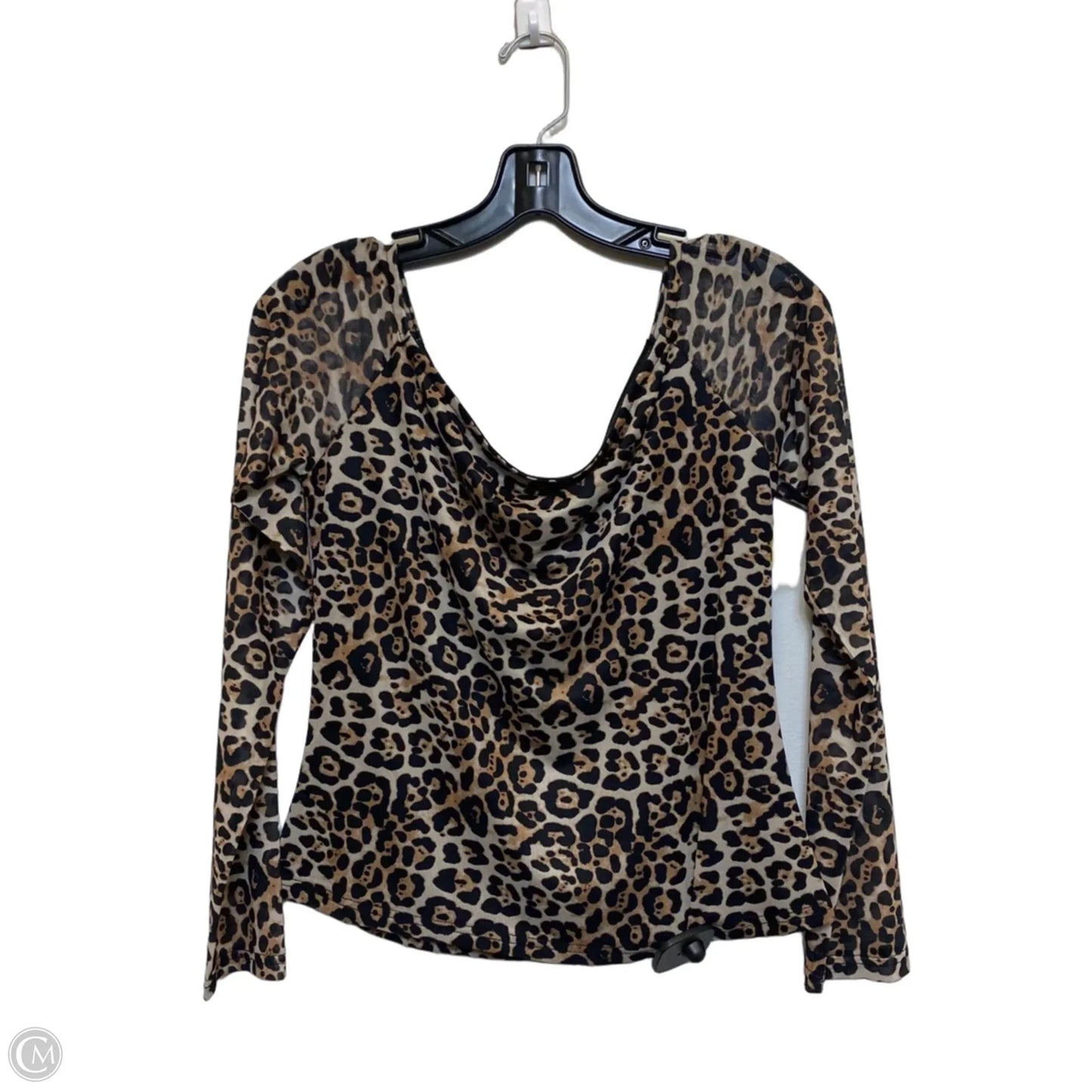 Top Long Sleeve By SSYS The Label In Animal Print, Size: M