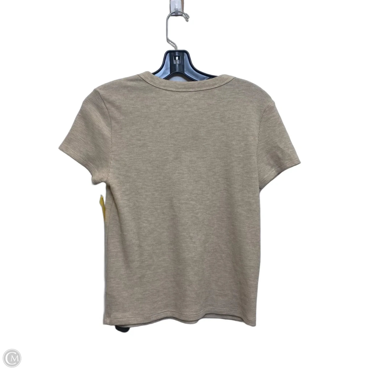 Top Short Sleeve Basic By American Eagle In Tan, Size: L