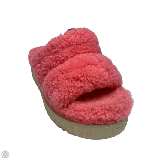 Sandals Designer By Ugg In Pink, Size: 7