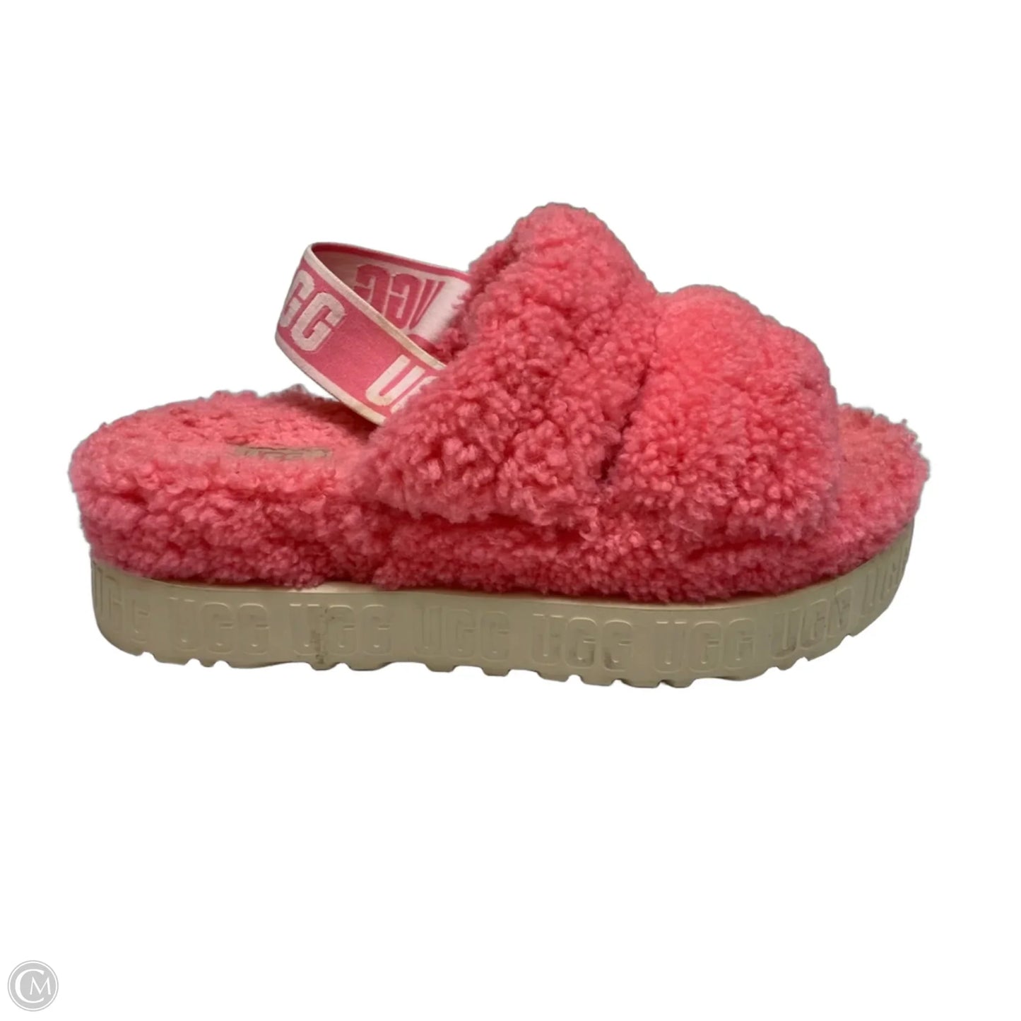 Sandals Designer By Ugg In Pink, Size: 7