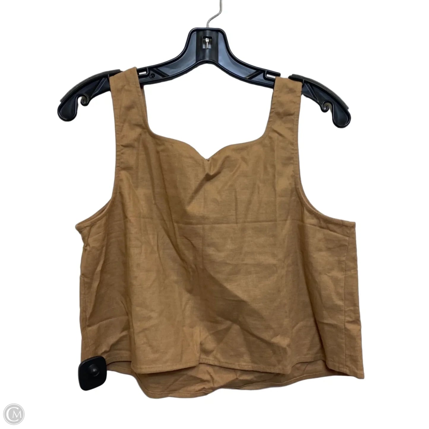 Top Sleeveless By Express In Brown, Size: M
