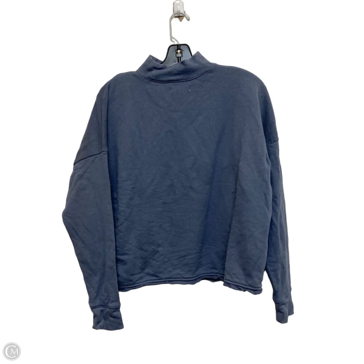 Sweatshirt Collar By Madewell In Blue, Size: S