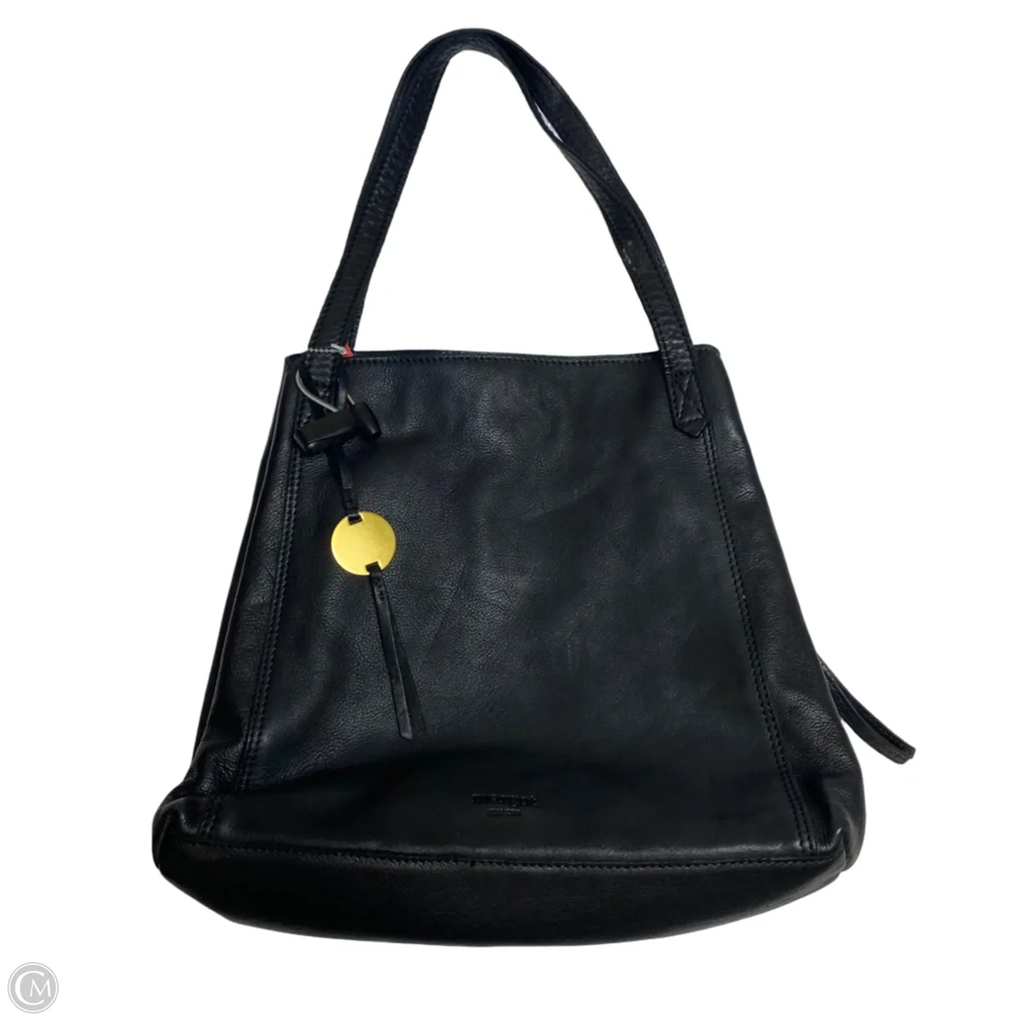 Handbag Leather By Margot, Size: Medium