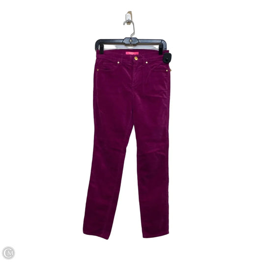 Pants Designer By Lilly Pulitzer In Purple, Size: 4