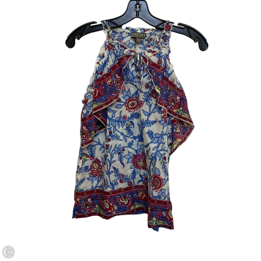 Top Sleeveless By Point Sur In Blue & Red, Size: XS