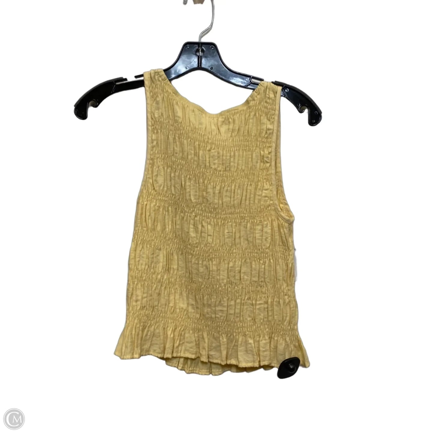 Top Sleeveless By Shein In Yellow, Size: S