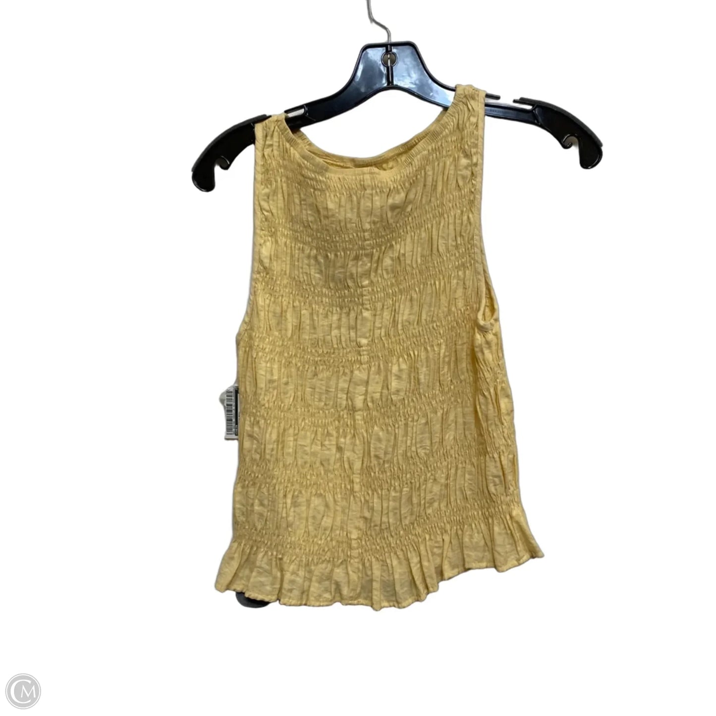 Top Sleeveless By Shein In Yellow, Size: S